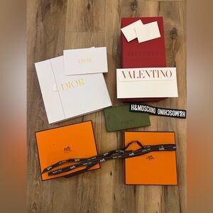 Luxury Boxes - Hermes, Dior, Valentino, Gucci